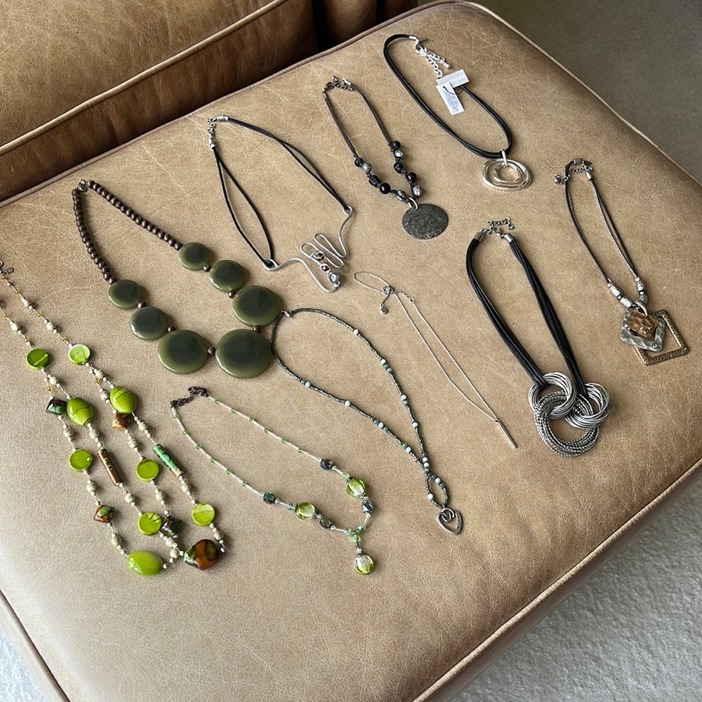 Nine necklaces